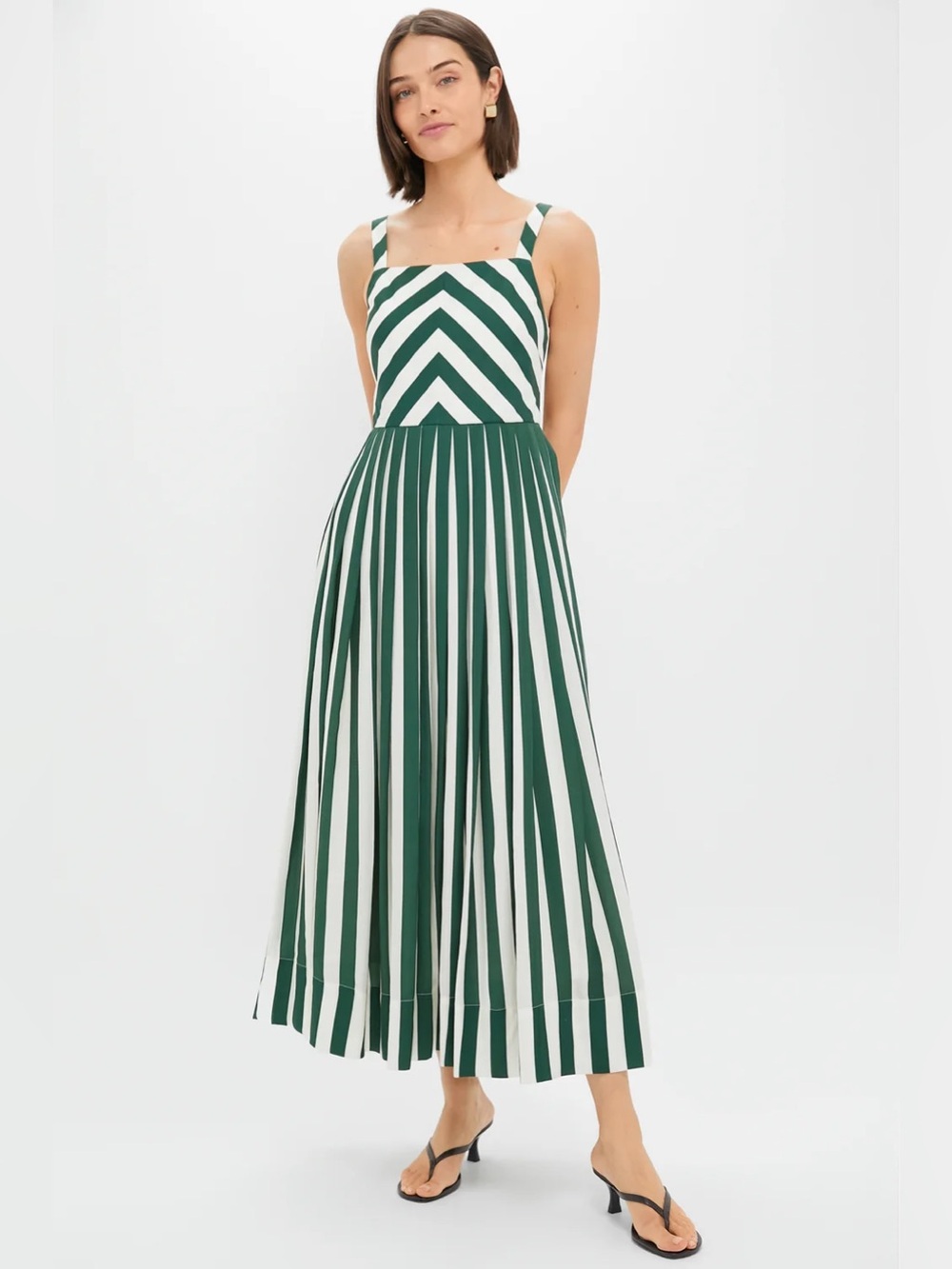Tuckernuck Green Stripe Laina Dress